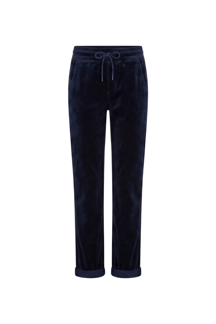 Red Button SRB5163 Stella Velvet Trousers Navy front view Shop Red Button at Dotique