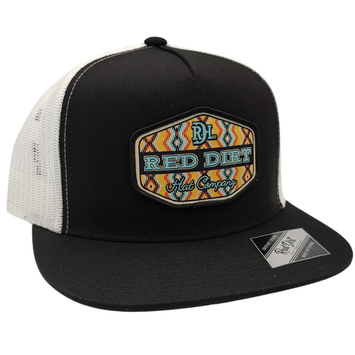 Red Dirt Hat Co. "Free Rein" Hat in Black/White