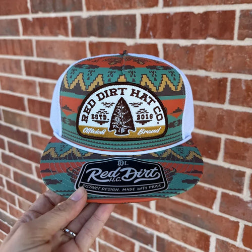 Red Dirt Hat Co. Lost & Found Hat in Aztec/White