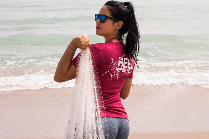 ReelReports Women's Short Sleeve (Cardinal Red)
