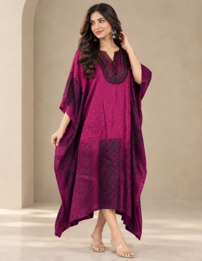 Regal Magenta Kaftan