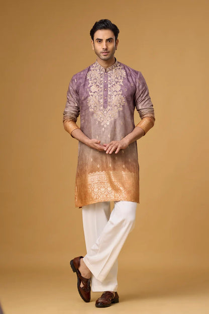 Paisley Panel Kurta for Men – Wedding Ethnic Wear | Mahavir NX