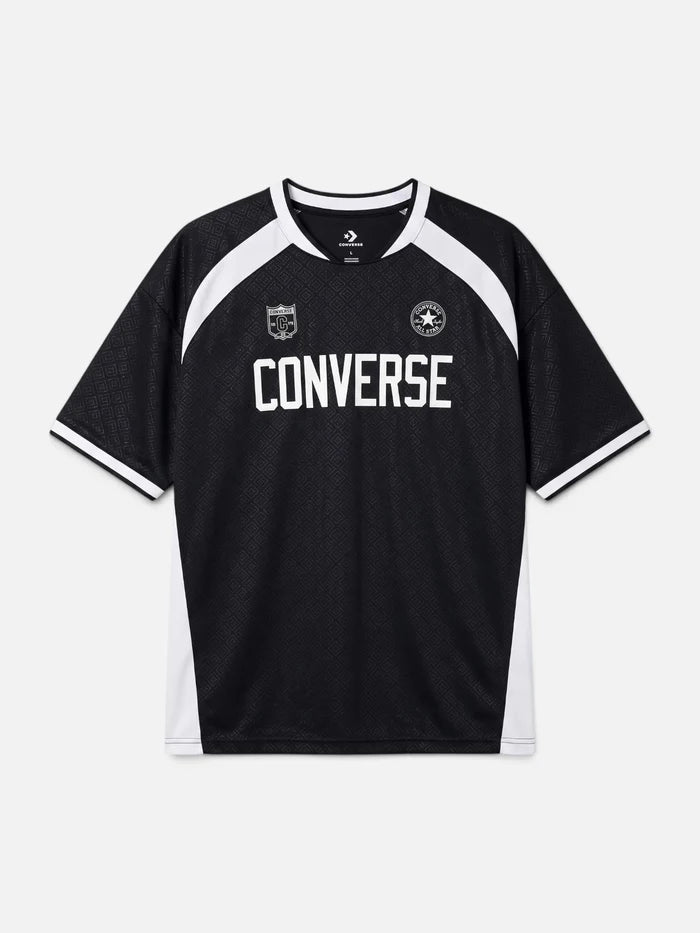Remera Converse Soccer Tee Negro/Blanco