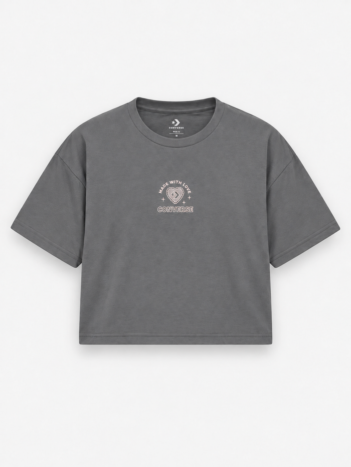 Remera Mujer Converse Sweet Tee Gris