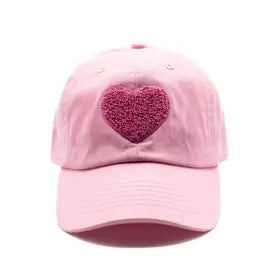 Rey to Z Light Pink Terry Heart Hat (8868480713012)