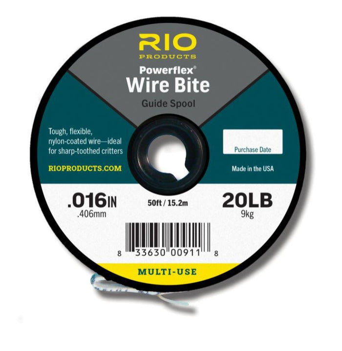 Rio Powerflex Wire Bite Tippet - Guide Spool - 50ft