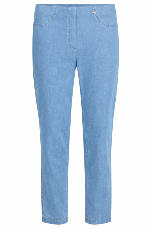 Front view of Robell Bella 09 Denim Sea Blue 51422-5660-62 by Robell Shop Robell at Dotique