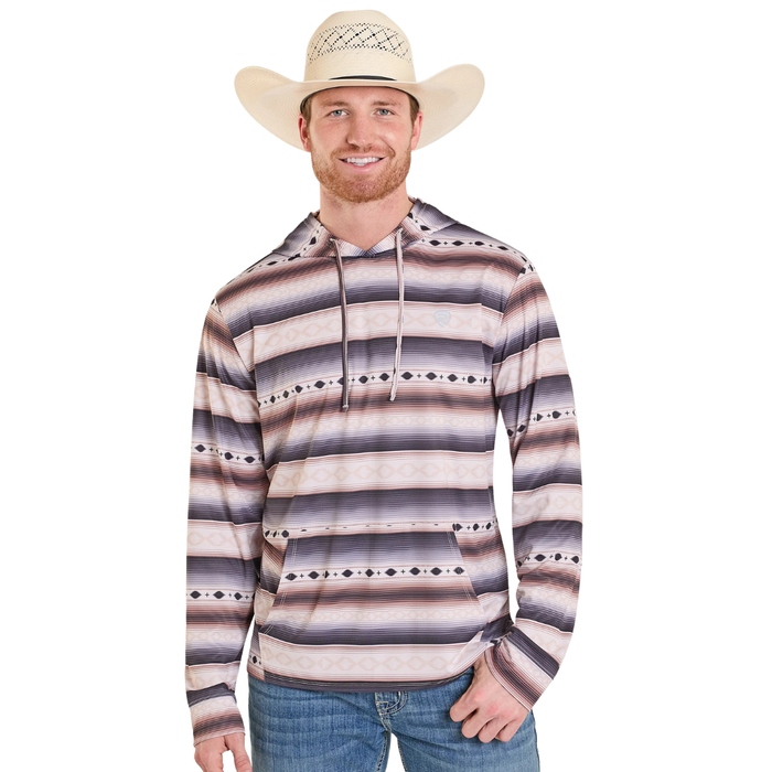 Rock & Roll Denim Men's Aztec Mesh Performance Hoodie