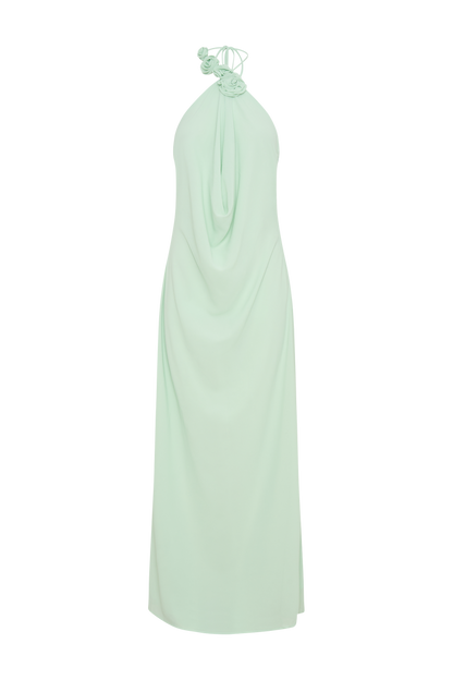 Rosalia Cowl Neck Maxi Dress - Sage