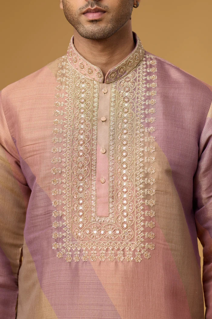 Premium Geometric Embroidered Kurta – Festive Occasion | Mahavir NX