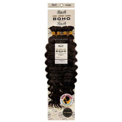 Rush 100% Virgin Brazilian Boho Braids Deep Wave Bulk 19-21"