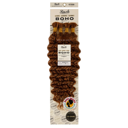 Rush 100% Virgin Brazilian Boho Braids Deep Wave Bulk 19-21"