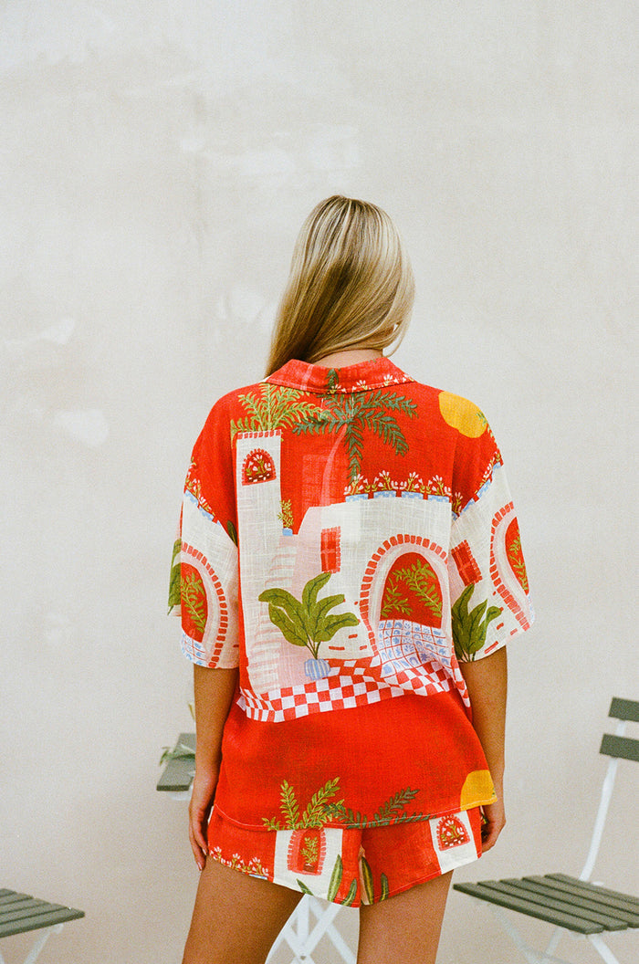 SAMPLE-Amira Top - Vista Red
