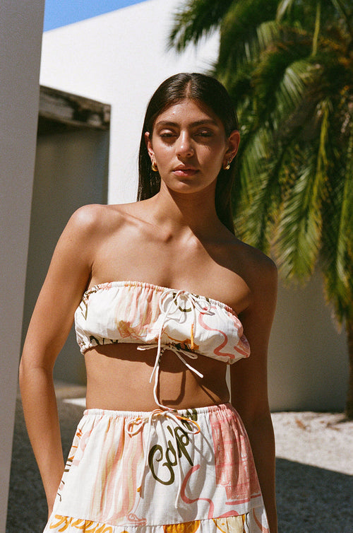 SAMPLE-Aviva Top - Amalfi Aperol