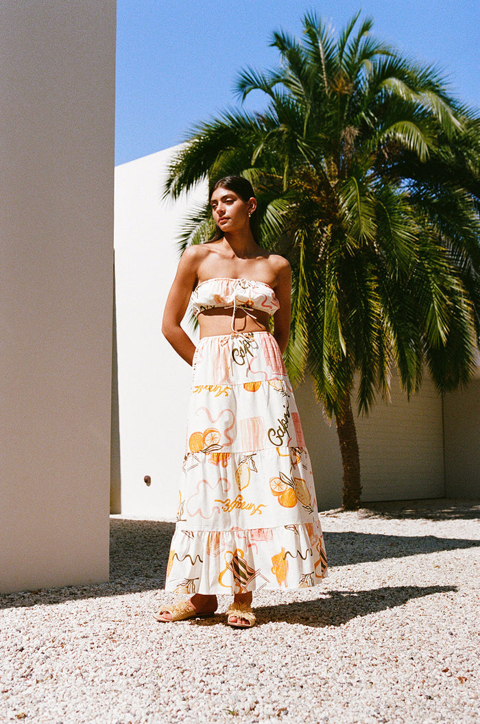 SAMPLE-Aviva Top - Amalfi Aperol