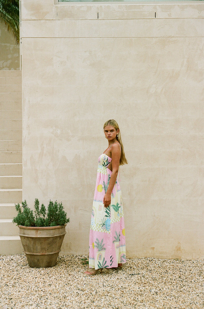 SAMPLE-Catie Dress - Vista Pink
