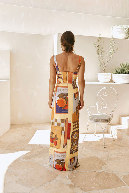 SAMPLE-Milana Dress - Villagio Yellow