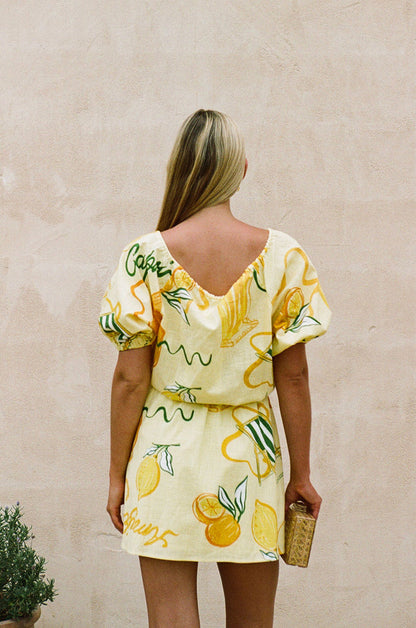 SAMPLE-Milo Dress - Amalfi Citrus
