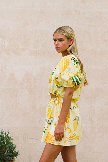 SAMPLE-Milo Dress - Amalfi Citrus