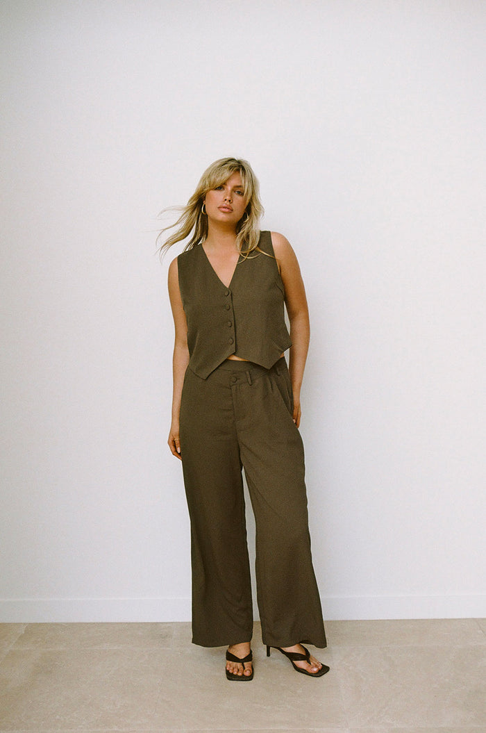 SAMPLE-Remi Pants - Chocolate
