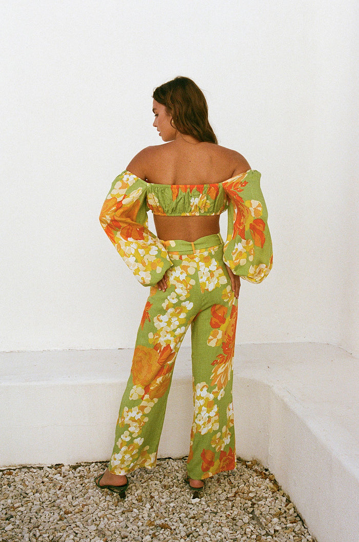 SAMPLE-Savannah Pants - Floral Sunset