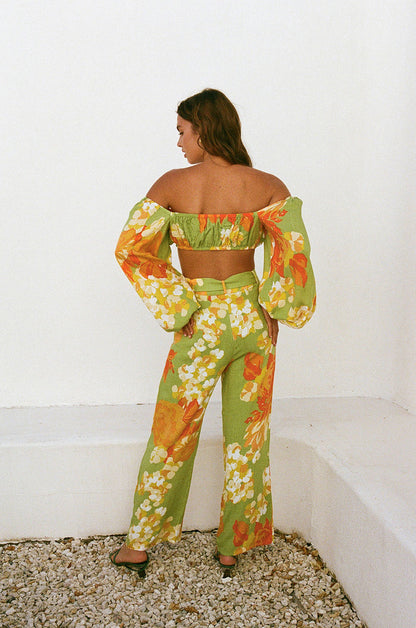 SAMPLE-Savannah Pants - Floral Sunset