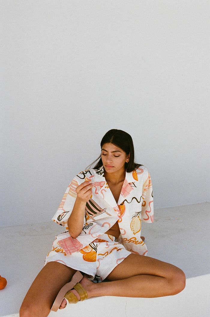 SAMPLE-Seona Top - Amalfi Aperol