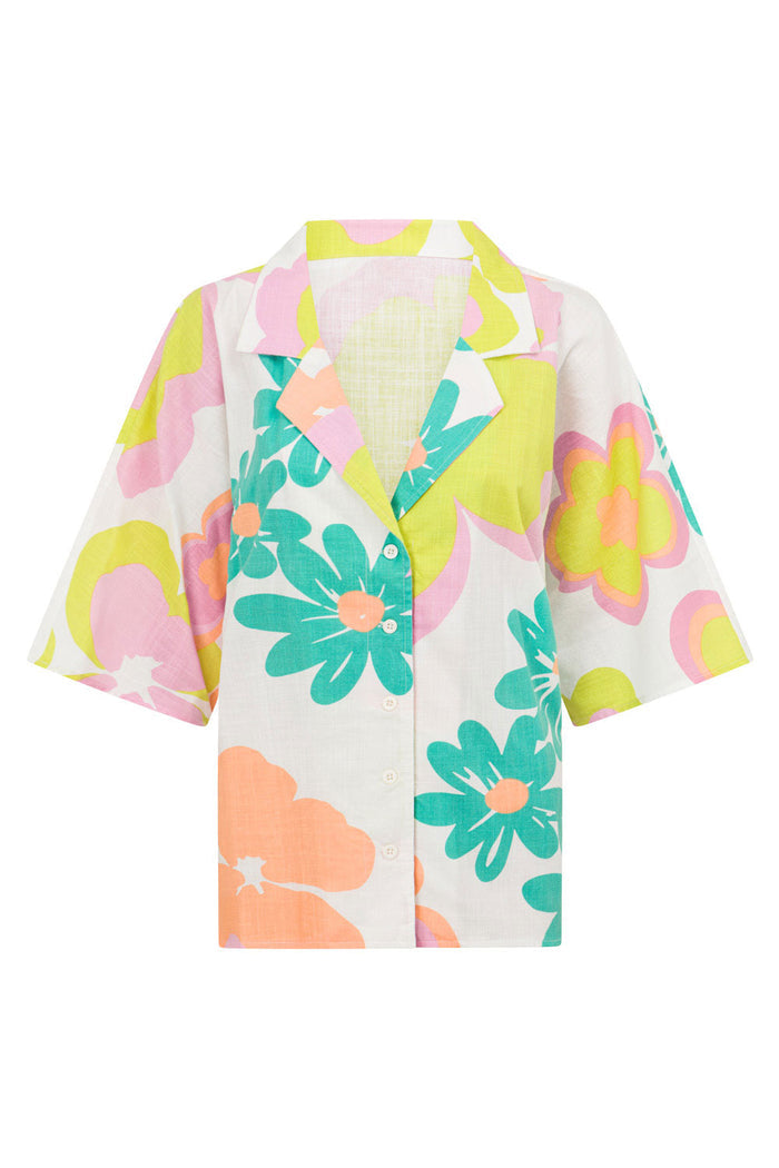 SAMPLE-Seona Top - Bubblegum Floral