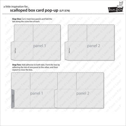 scalloped box card pop-up