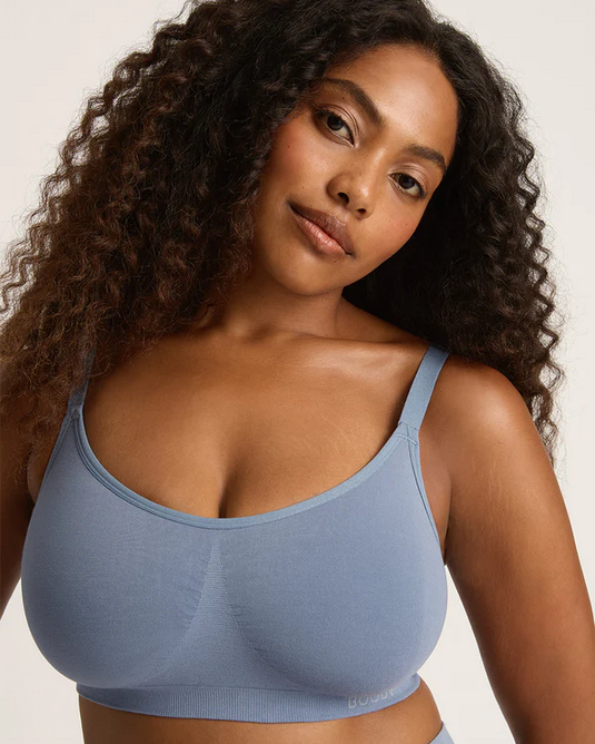 Seamfree Padded Bamboo Crop Bra Acorn Home + Apparel