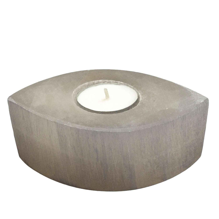 Selenite Crystal Carved Oval Tealight Candle Holder