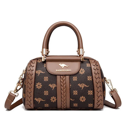Brown Jasmine Daishu semi-woven shoulder bag cruelty-free triple-layer FTF Market UK