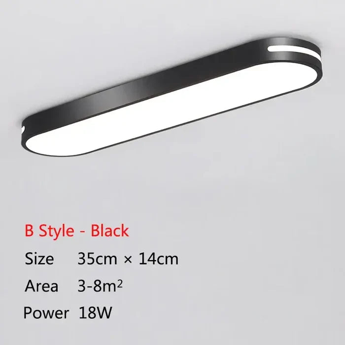 B Style Black 35cm / Trichromatic light