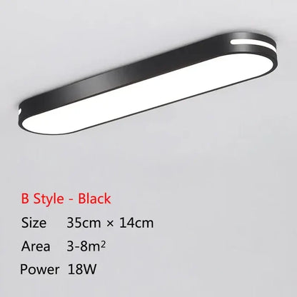 B Style Black 35cm / Trichromatic light