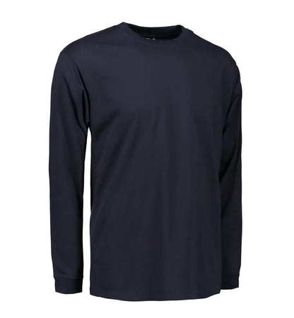 Slitstark långärmad t-shirt för herr i mörkblå