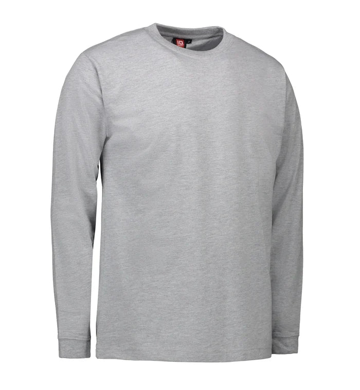 Slitstark långärmad t-shirt för herrar i grå