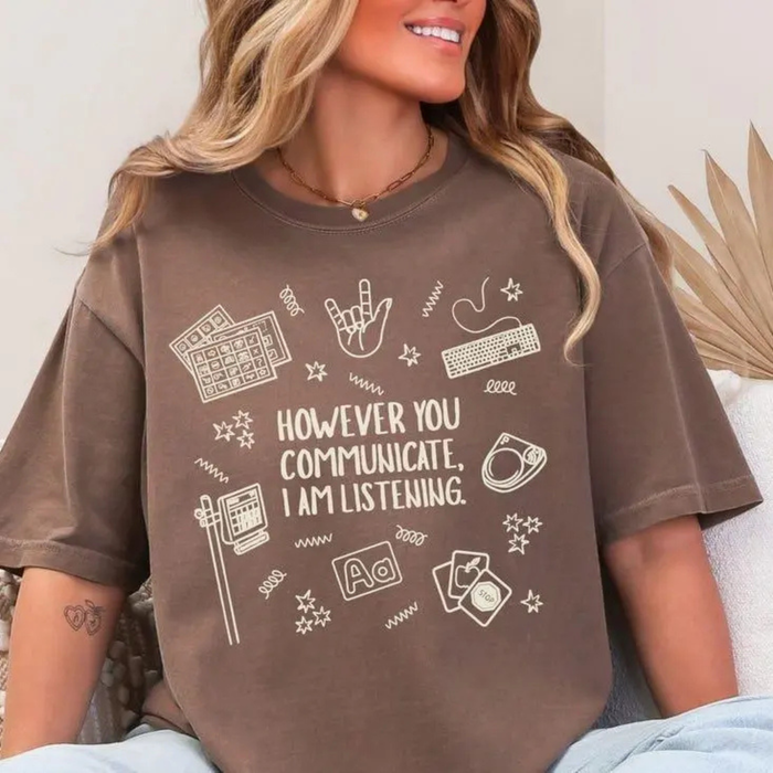 SLP Graduation Gift Shirt – "Everyone Deserves Communication" Aesthetic Tee