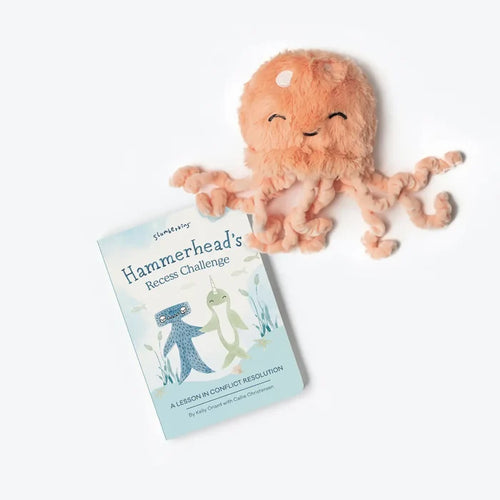 Slumberkin Jellyfish Plush & Hammerhead Conflict Resolution Lesson Book (9146380648756)