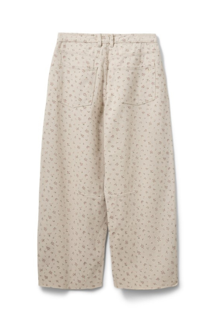 Sofie Schnoor S261216 Tomarsw Cropped Barrel Jeans Rose Flower by Sofie Schnoor Shop Sofie Schnoor at Dotique