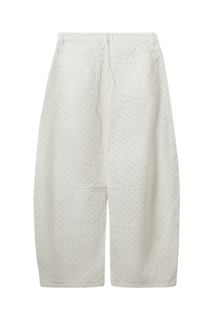 Sofie Schnoor Tomirsw Barrel Shape Jeans S262187 in off-white by Sofie Schnoor, shop Sofie Schnoor at Dotique
