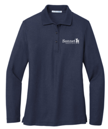 SONNET LADIES SILK TOUCH LONG SLEEVE POLO