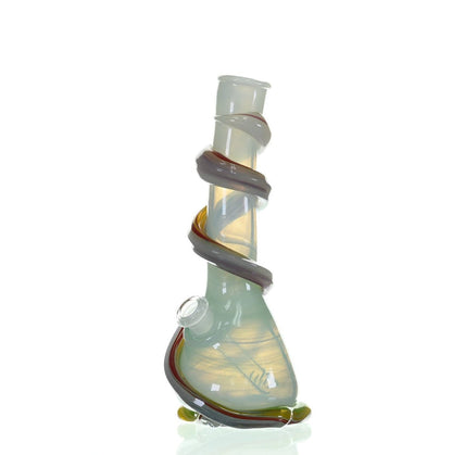 Close-up view of SPECIAL K GLASS Soft Glass Medium Cookie Handle Waterpipe #146