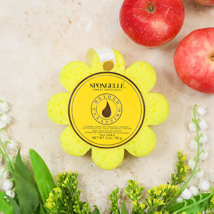 Spongelle 3oz Flower Spongette Sweet Patchouli Bath & Body in at Wrapsody
