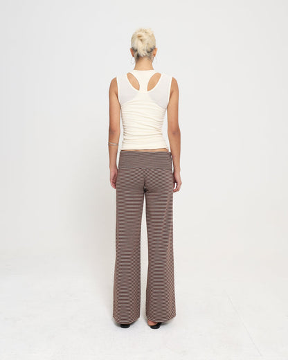 SS LAYERED RACER BACK TANK - Cream