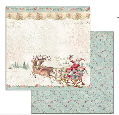 Stamperia 12x12 Paper Pack - Pink Christmas