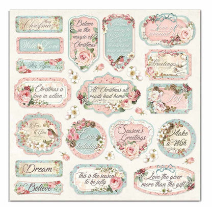 Stamperia 8x8 Paper Pack - Pink Christmas