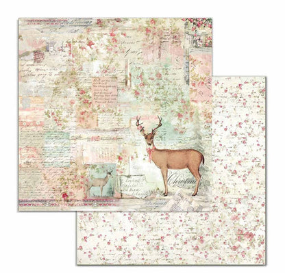 Stamperia 8x8 Paper Pack - Pink Christmas