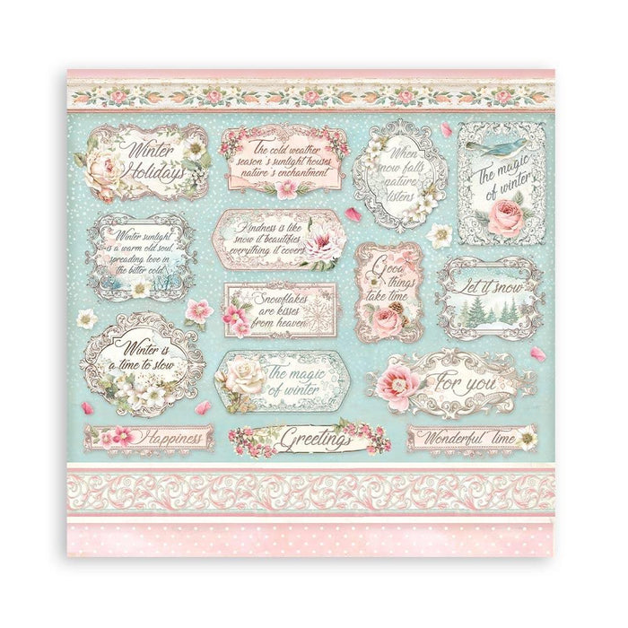 Stamperia Double-Sided Paper Pad 12"X12" 10/Pkg Sweet Winter