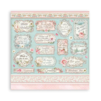 Stamperia Double-Sided Paper Pad 12"X12" 10/Pkg Sweet Winter