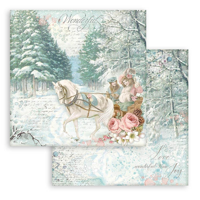 Stamperia Double-Sided Paper Pad 12"X12" 10/Pkg Sweet Winter